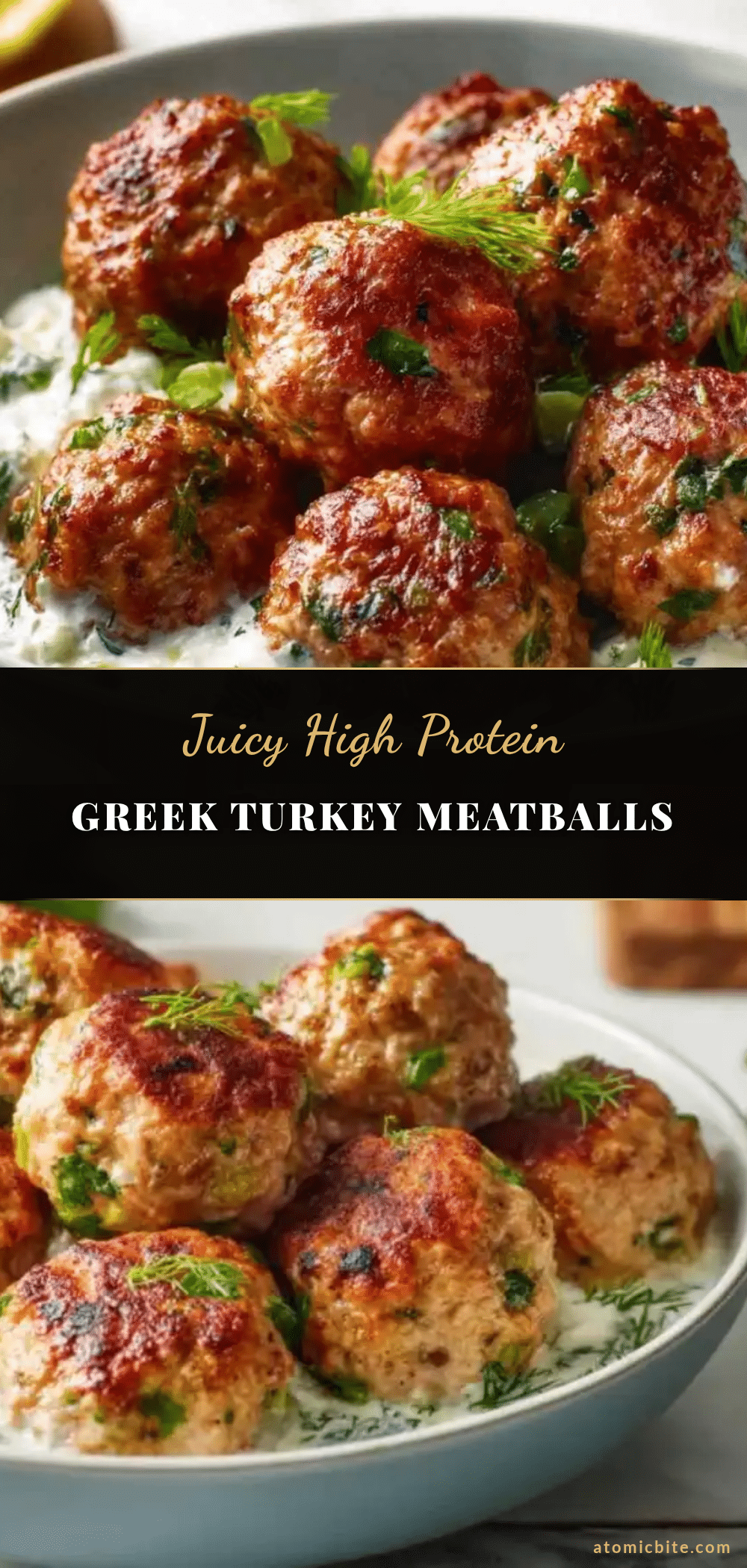 healthy high protein greek turkey meatballs recipe