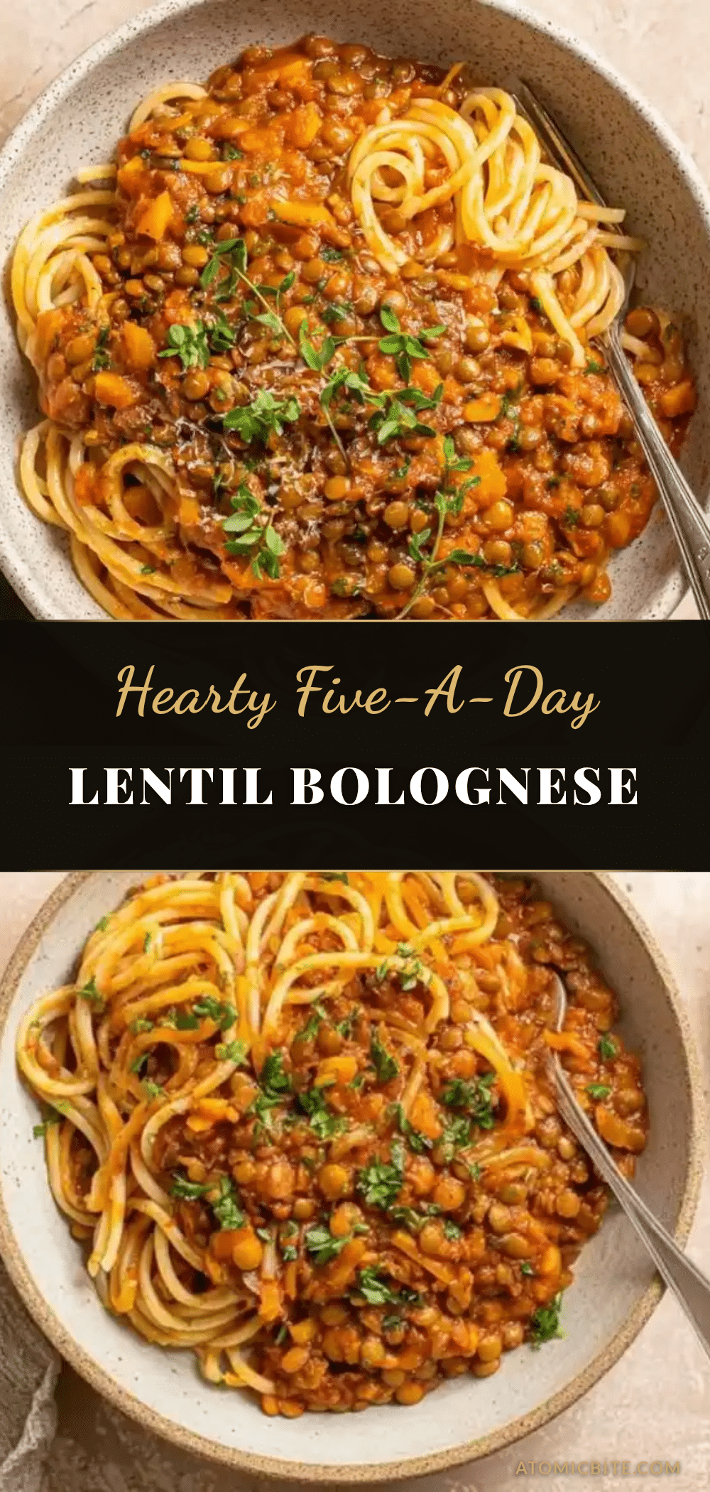lentil bolognese recipe