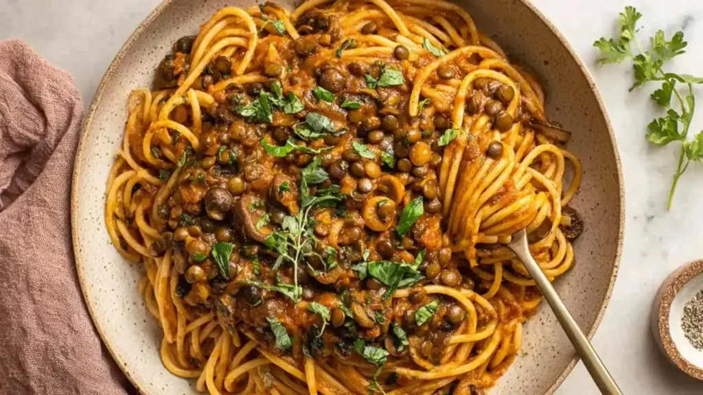 savory mushroom ragu recipe - featured image