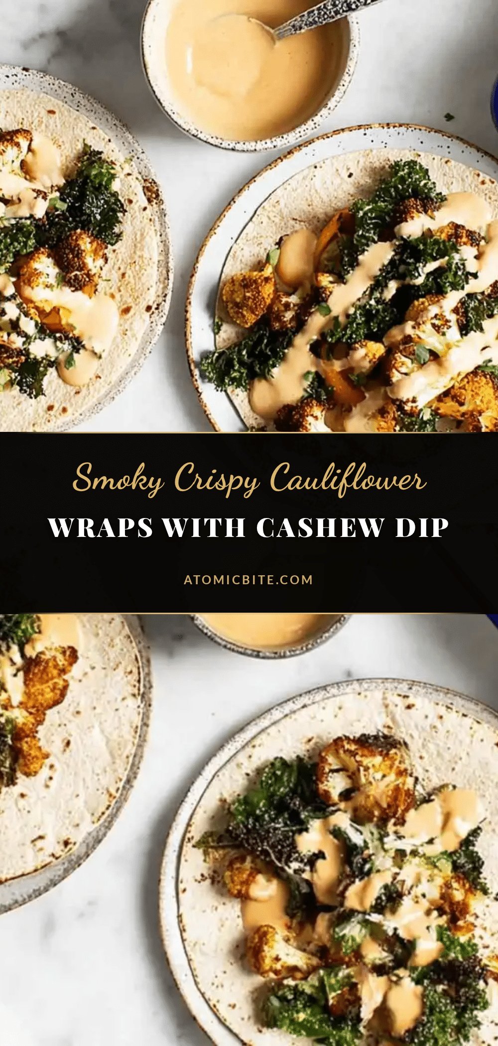 smoky crispy cauliflower wraps recipe