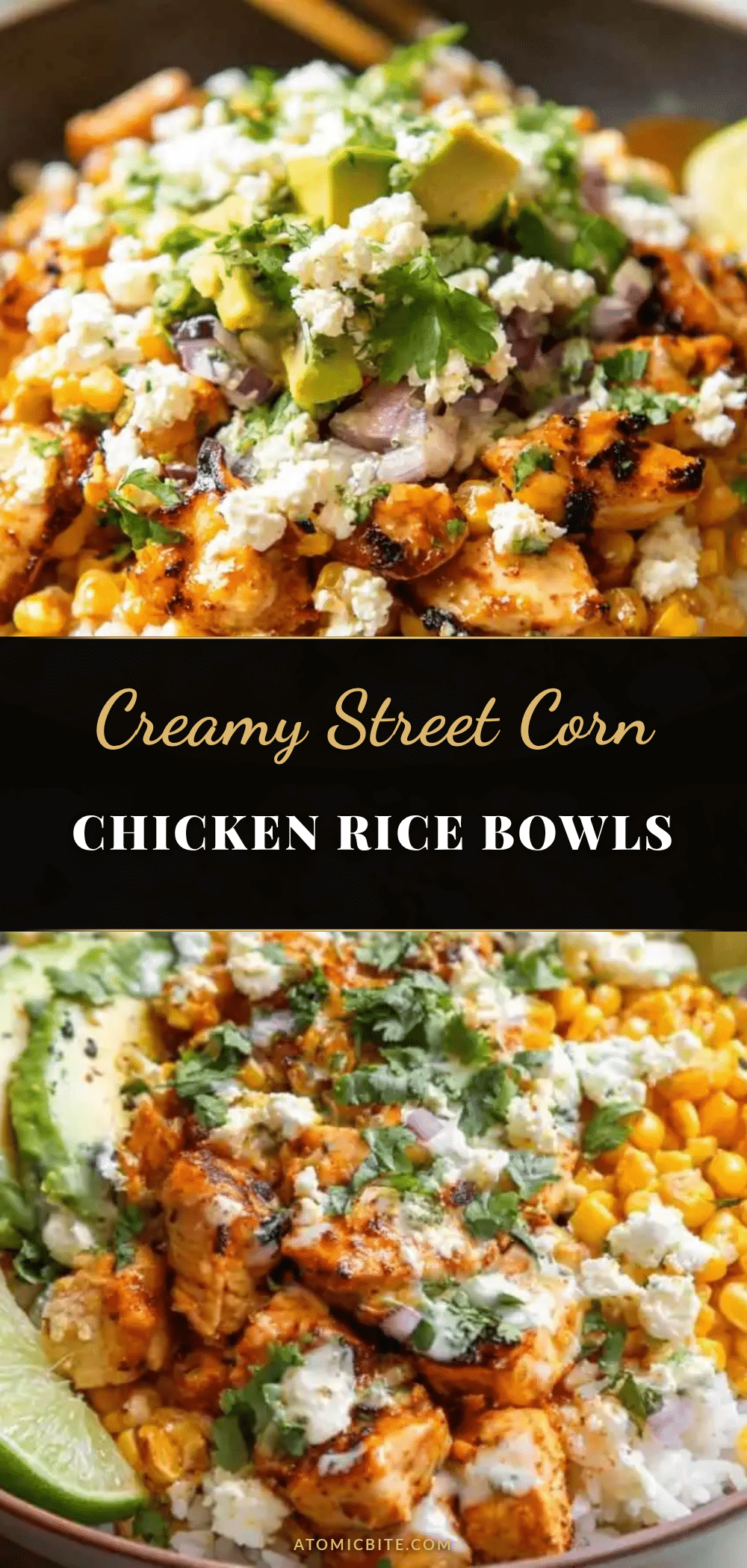 street corn chicken rice bowls recipe