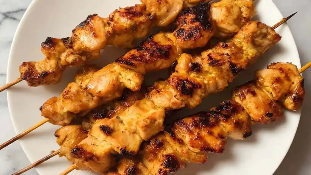 tahini chicken skewers preparation steps